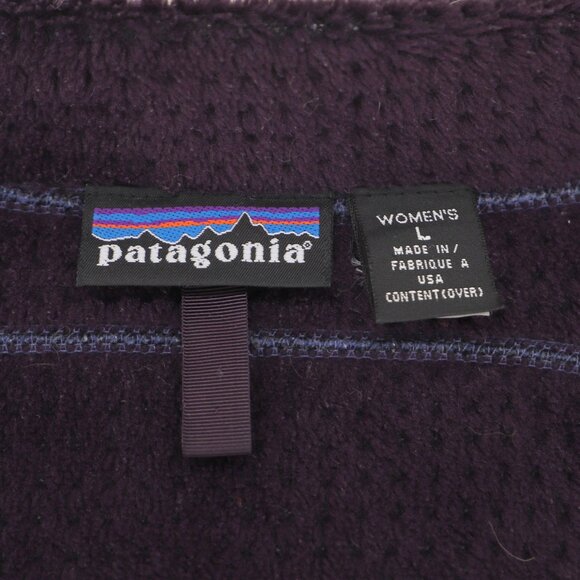PATAGONIA VINTAGE Women's R4 Fleece Zip-Up Polartec Jacket Blue Heather Size L - Picture 9 of 12